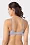 Women's Gray Cotton Underwire-Free Nursing Bra - 5