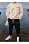 Unisex Wide Cut Zero Necklace and Sweatpants King Handwritten Print Set