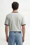 Gray Contrast Collar Men's T-Shirt - 4