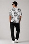 100% Cotton Regular Fit Cougar and Logo T-Shirt - 3