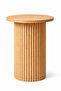 Natural wood floted cylinder table leg / coffee table leg