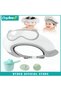 3 PCS Kids Bath Shampoo Set, Baby Shower Cap, Shower Cup with Hair Shampooing Brush for Toddlers, Toddler Hair Washing Shield, Adjustable Bath Hats for Kids, Silicone Visor Guard Shower Cap for Eye