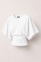 Ghassyco 2-Pack Women's 100% Cotton Stretchy Bat Sleeve Fitted Waist Crew Neck Summer Combed Cotton Sports T-Shirt - 2