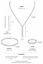 Waterway Pendant Necklace with Zircon Stones 4-Piece Jewelry Set Necklace Earrings Bracelet Ring Wedding Evening Dress Set - 5