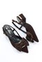 Sup 3648 Low Heeled Shoes with Bow Detail - 3