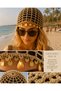 Sweat-Proof Cotton Glittery Hand Knitted Mesh Beanie with Gold Sequin Detail – Bohemian Beach and Crochet Hat