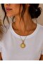 Gold Medallion Steel Necklace - 3