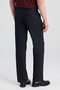 Ds Damat Comfort Fit Dark Navy Blue Plain Travel Fabric Trousers - 5