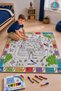 Educational Washable Re-Paintable Children's Room Play Mat Painting Carpet Paint Pen Set Gift