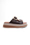 Smh 322 Double Buckle High-Sole Slippers