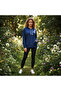 Women's Navy Blue Lightweight Mesh Freedom Hoodie - 2