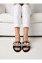 Maris Women's Black Special Design Summer Slippers with Shell Detail - 4