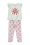 Daisy Patterned Set for 6-9 Years - Powder