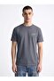 Flag Regular Fit T-Shirt Men - Dark Smoked - C102 - 4