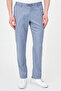 Striped Slim Fit Elastic Waist Drawstring Men's Trousers Navy Blue - 38375.26Y - 4