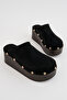 Tly-523 Padded Sole Studded Closed Slippers - 2