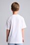 100% Cotton Regular Fit Crew Neck Turkey Printed Short Sleeve White T-Shirt for Boys I4111A826Hs - 3