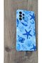 Samsung Galaxy A73 Sea Shell Ocean Printed Inside Velvet Silicone Phone Case - 2