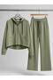 Women's Modal Fabric Relaxed Fit Hooded Top and Bottom Set - 7