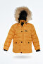 Napoli Unisex Children's Hooded Inflatable Mustard Coat & Jacket - 4