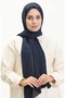 شال منقوش بنمط عرقي 70225-06 أزرق داكن - 2