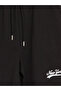 Two Mt Shop Quality Xside Black Elastic Waist New York Printed Women's Shorts - 2