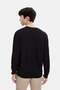 Black Regular Fit Crew Neck Seasonal Knitwear - 5