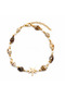 Metal Accessories and Pearl Detailed Seashell Model Anklet - 3
