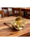 Gold Metal Hand Bell, 8.2cm Tall, 3.9cm Wide, Polished Finish, for Hotel Reception, Desk Service - 2