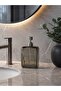 Glass Liquid Soap Dispenser with the Words "Pure Soap" Written on It. - 2