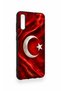 Samsung A70 Compatible Turkish Flag Patterned Silicone Case - 3