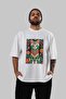 For the Sake of Cats 18 Front Cat Printed White Oversize T-Shirt 100% Cotton Unisex Cat Lover Premium Design - 6