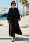 Women's Raglan Sleeve Crew Neck Wrinkled Textured Blouse Skirt Set %100 Polyester Daily Casual Modern