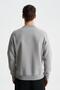 Ar-Ma Men's Crew Neck Sweatshirt with Text Print, Pocketless, Regular Fit, Three Yarns K28124602001 - 5