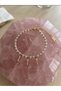 Pink Quartz Natural Stone Bracelet with Stainless Steel Detail - 3