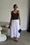 تنورة طويلة فاخرة من Pinterest بتصميم متدرج ومبطن - 2