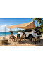 Car Side Camping Awning 440 x 200 cm, Waterproof UV50+ Shelter, Portable Vehicle Sunshade Tent with Adjustable Poles, Carry Bag Included, 2 Year - 3
