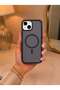 iPhone 14 Plus/ 15 Plus Compatible Case Magsafe Compatible Premium Matte Back Frosted Phone Case