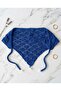 Pearl Detailed Openwork Triangle Knitwear Bandana Hair Accessory - 2