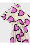 Girl's Cotton Cream Purple Heart Patterned Short Sleeve Summer Shorts Pajama Set - 5