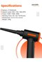 Portable Handheld Air Duster & Vacuum Cleaner, 90000RPM Air Blower, 3-Gear Adjustable, 90W Cordless Mini Air Blower, 30min Runtime, for Dust Removal in Keyboards, Cars, Houses & Outdoors - 4