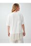 Off-White Lace Detailed Crew Neck Knitted Blouse - 5