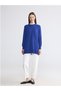 New Season Blue Crew Neck Women's Knitwear Tunic - 5