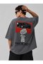 Palestinian Solidarity Themed Oversize Unisex T-Shirt |   Freedom and Resistance Printed T-Shirt - 3
