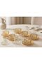 Luxury Gold Detailed Glass Tea Presentation and Serving Set Dowry Gift Set 24 Pieces - 3