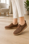 Women's Comfortable Summer Perforated Casual Shoes Mink
