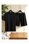 Men's T-Shirt Shorts - T-Shirt with Shorts Bottom Top Set Printed Crew Neck - 2