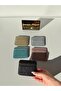 Women's Gold Glittery Shiny Leather Card Holder Wallet - 4
