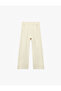 Linen and Viscose Blend Pleated Wide-Leg School Trousers with Tie Detail - 3