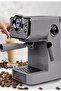 ME-ECM2039 Espresso Coffee Machine - 1.5L, 20 Bar, Black with Dual Stainless Steel Filters and Thermometer (Grey)|1100W - 3
